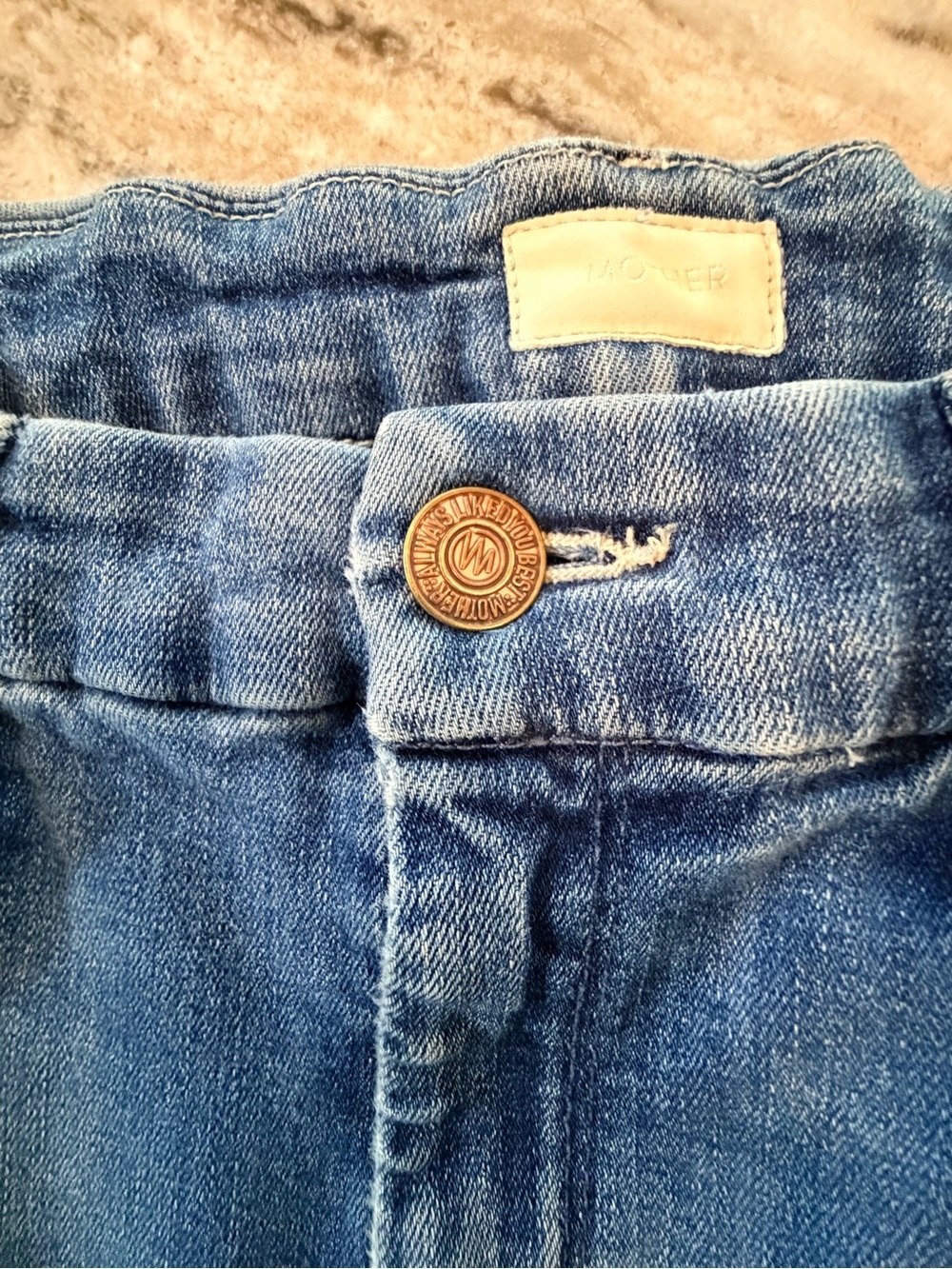MOTHER The Looker Skinny Jeans 28 Groovin Blue Stretch Denim USA - Picture 3 of 15